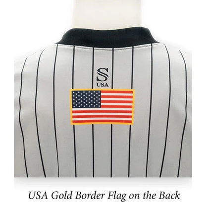 Florida (FHSAA) Smitty Body Flex Gray Pinstripe Referee Shirt