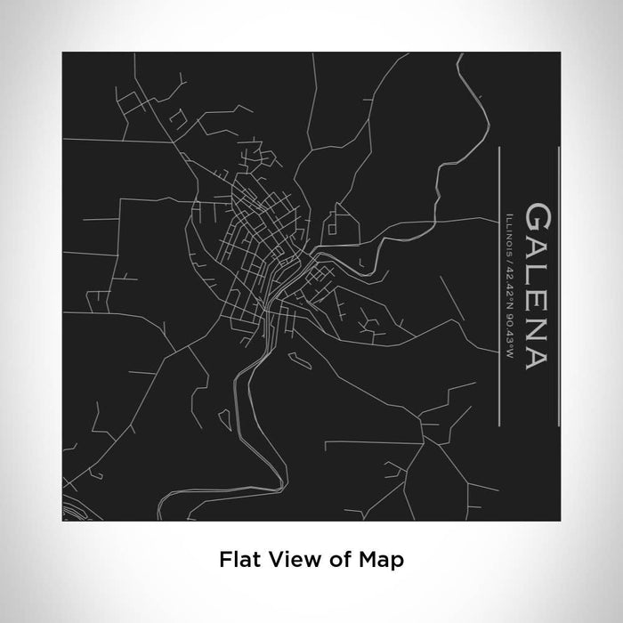 Galena Map Tumbler Matte Black