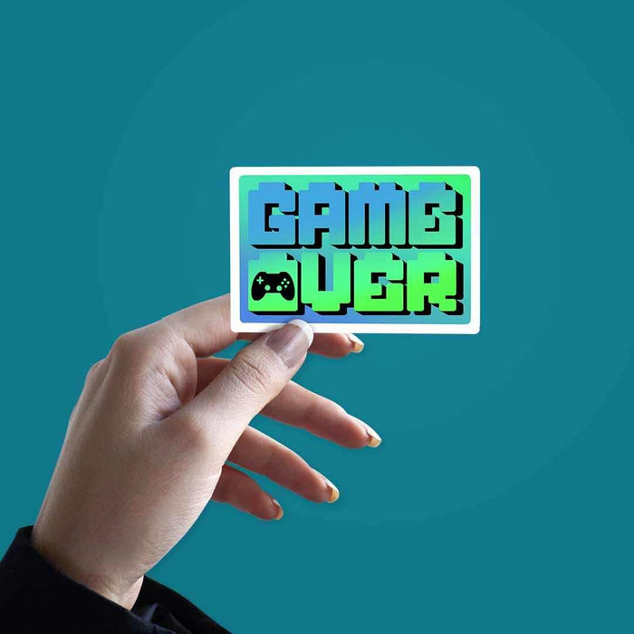 Game Over : Let's Replay Sticker - Stickers | STICK IT UP