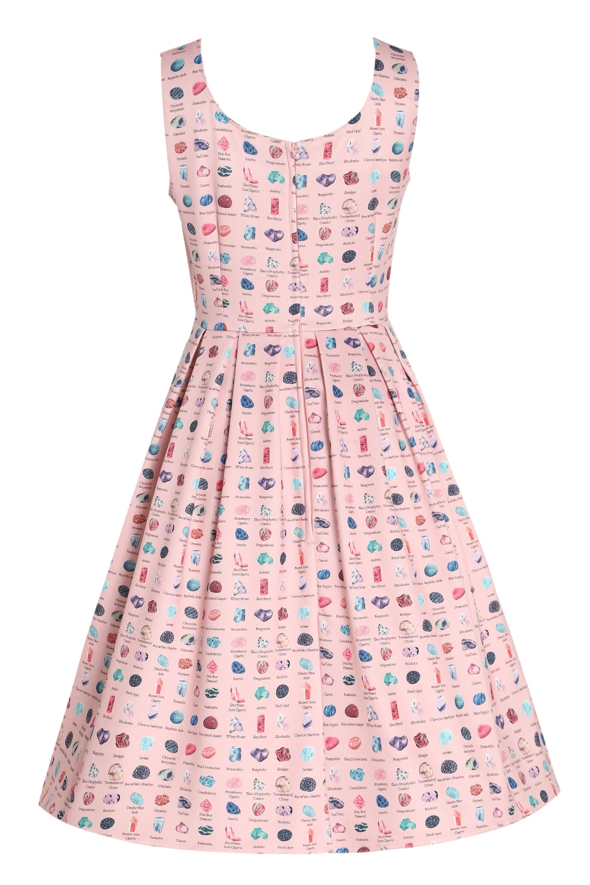 Amanda Gemstone Pink Swing Dress