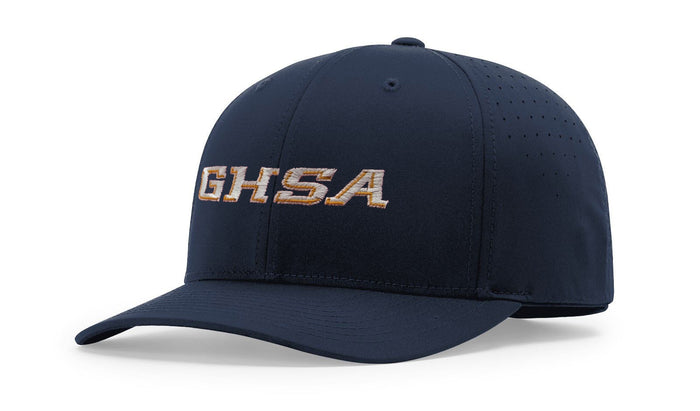 Georgia (GHSA) Richardson 753 Navy 8-Stitch Performance Ignite LT Umpire Gold Hat