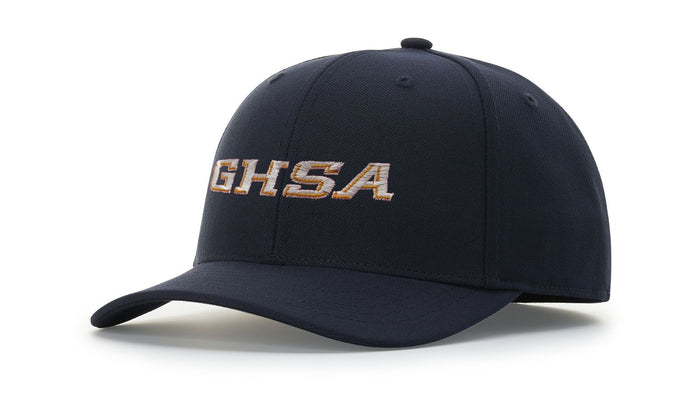 Georgia (GHSA) Richardson Navy 6-Stitch Umpire Base Gold Hat