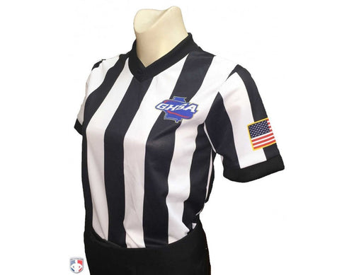 Georgia (GHSA) Smitty Women's Body Flex Basketball Referee Shirt