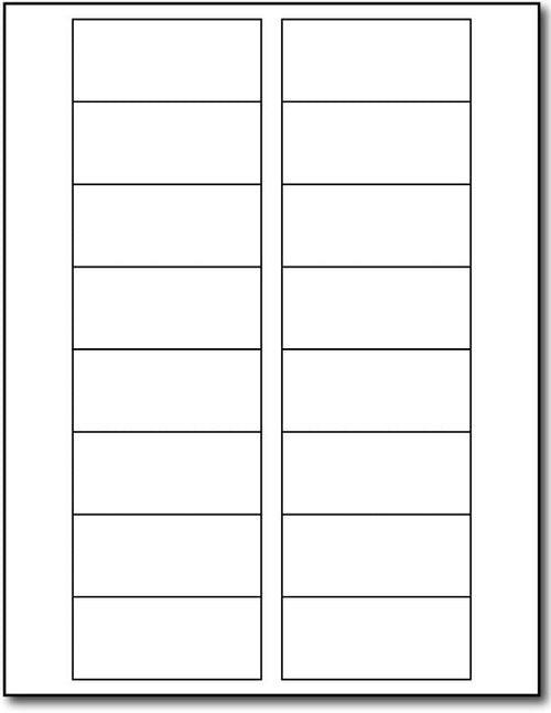 Adhesive  Labels Glossy Inkjet, size A6, measure (3" x 1 5/16") , compatible  lnkjet , Full Gloss