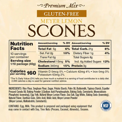 Gluten-Free Meyer Lemon Scones