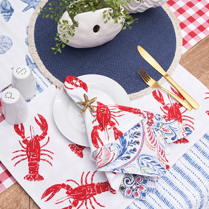 A Gold Starfish Napkin Ring, Set of 4.