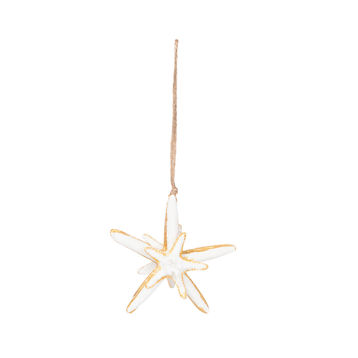 A Gold Trim Double Sea Star Ornament.