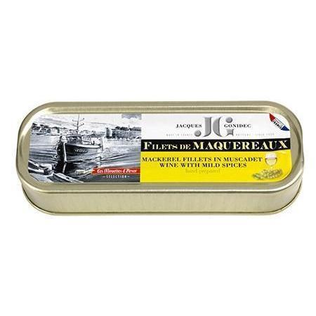 Gonidec Mackelel Fillets in Muscadet Wine 6.2oz