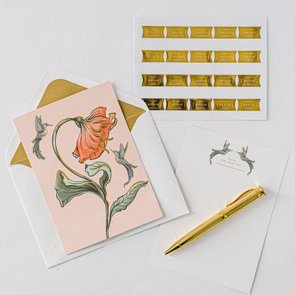 Good Juju Ink Hummingbird Luxury Stationery Set