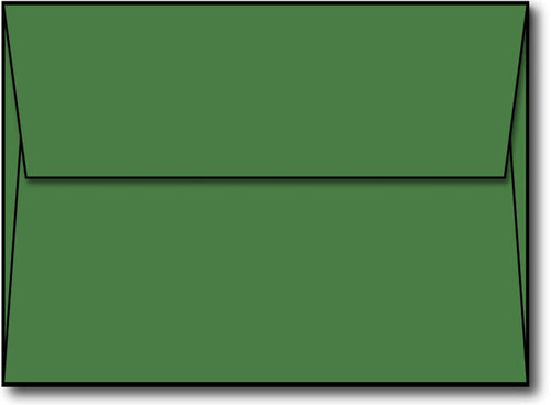 24lb Green A6 Square Flap 4 3/4" x 6 1/2" Envelopes.