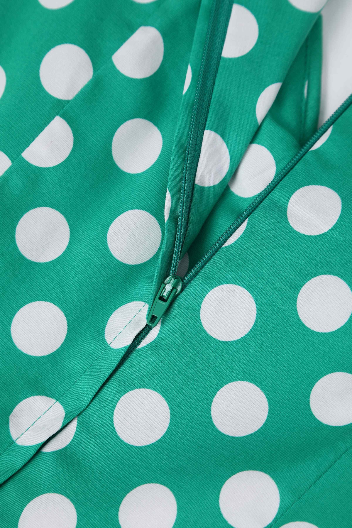Lily Green Polka Dot Off Shoulder Dress