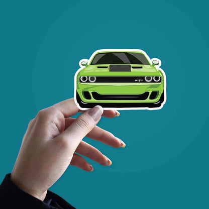 Green Vintage Muscle Sticker - Stickers | STICK IT UP
