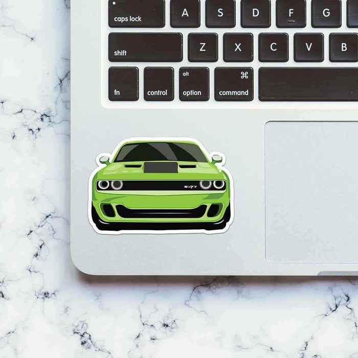 Green Vintage Muscle Sticker - Stickers | STICK IT UP