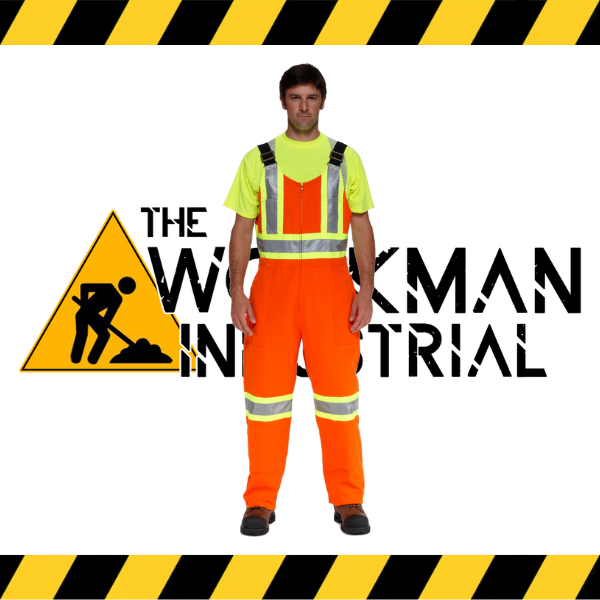 Ground Force hi-vis polyester/cotton safety coverall.