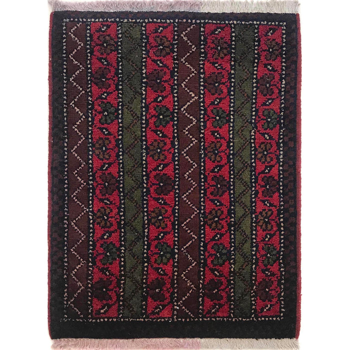 Handmade Wool Doormat Multi Geometric