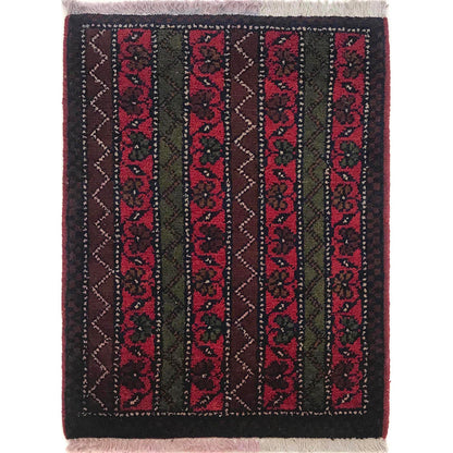 Handmade Wool Doormat Multi Geometric