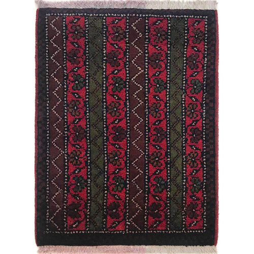 Handmade Wool Doormat Multi Geometric