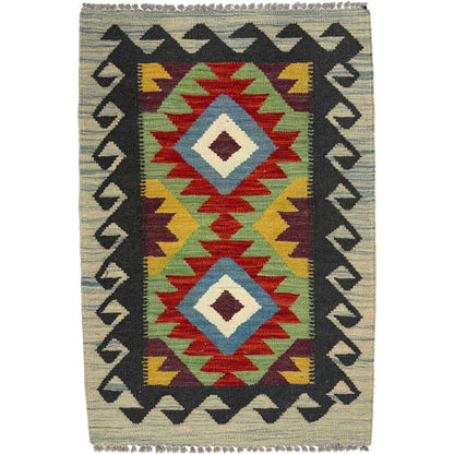 Handmade Multi Kilim Geometric 2x3 ft