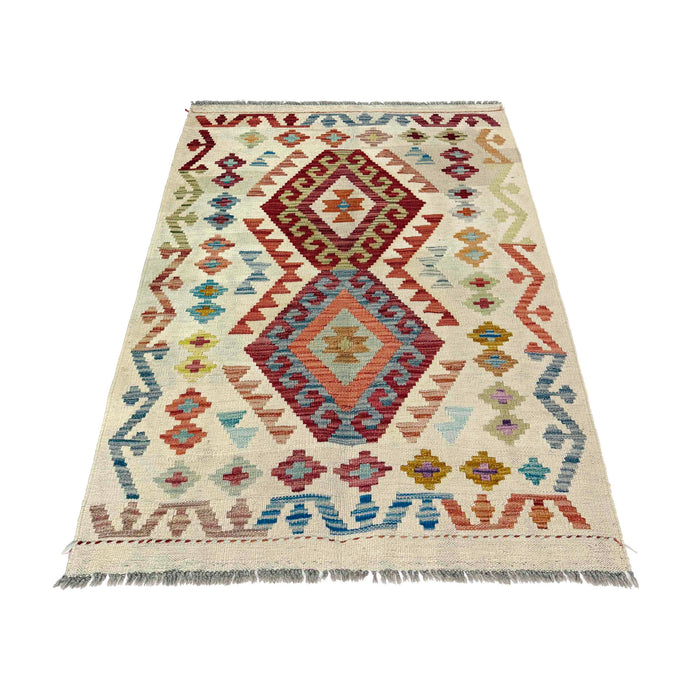 Handmade Multi Kilim Geometric 2x4 ft