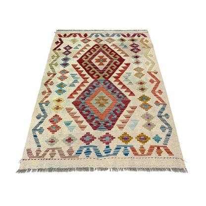 Handmade Multi Kilim Geometric 2x4 ft