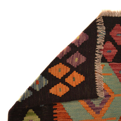 Handmade Multi Kilim Geometric 2x4 ft