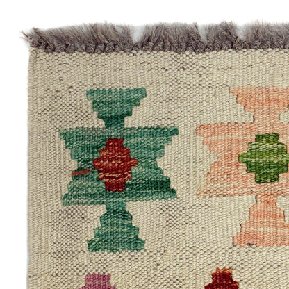 Handmade Multi Kilim Geometric 2x4 ft