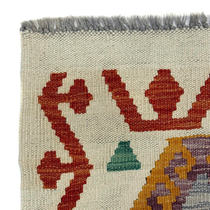 Handmade Multi Kilim Geometric 2x4 ft