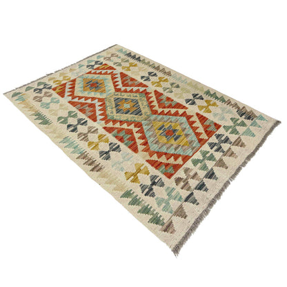 Handmade Multi Kilim Geometric 2x4 ft
