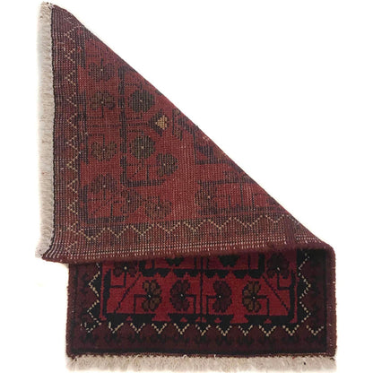 Handmade Wool Doormat Red Floral