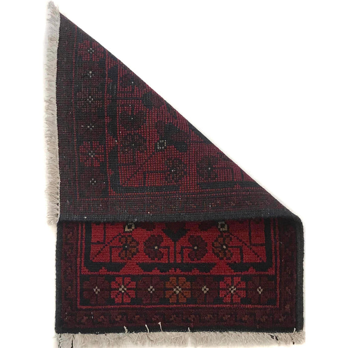 Handmade Wool Doormat Red Floral