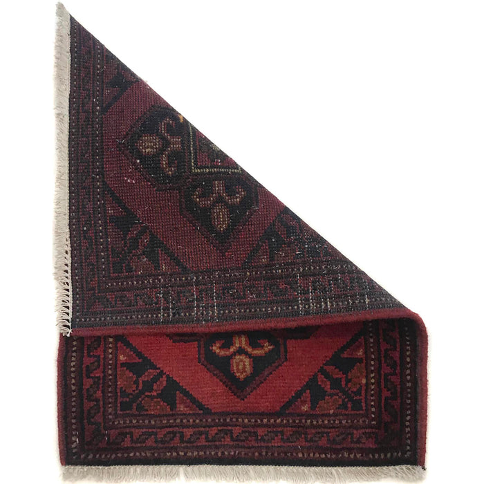 Handmade Wool Doormat Red Floral