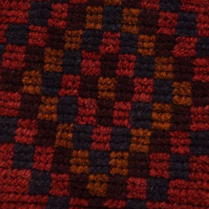 Baluchi Rug Handmade Red Geometric 3x5 ft
