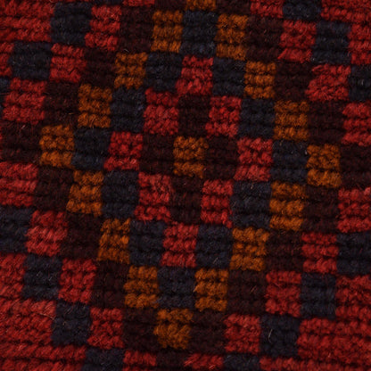 Baluchi Rug Handmade Red Geometric 3x5 ft