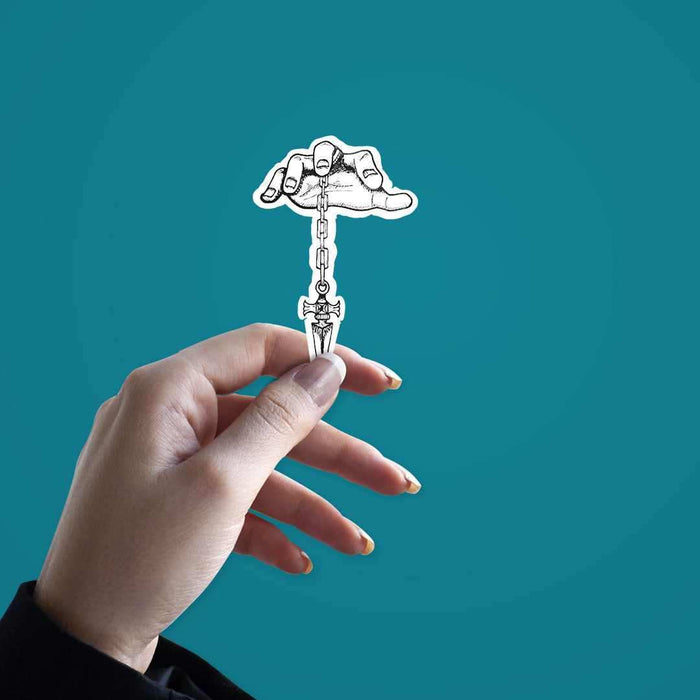 Hand with knife Sticker - Stickers | STICK IT UP