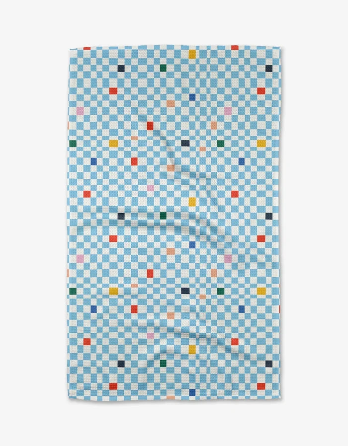 Happy Check Kitchen Tea Towel