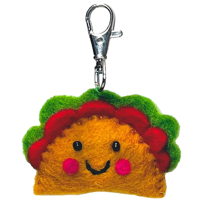 Happy Food Felt Keychain