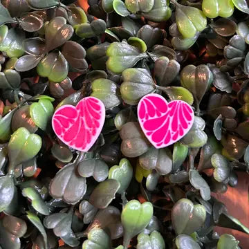 Heart Talavera Stud Earrings