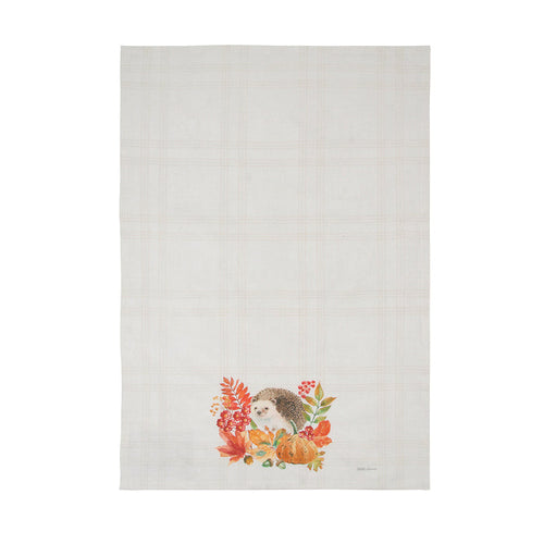 A Hedgehog Harvest Printed Kitchen Towel.