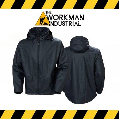 Helly Hansen Voss waterproof stretch rain jacket in navy.