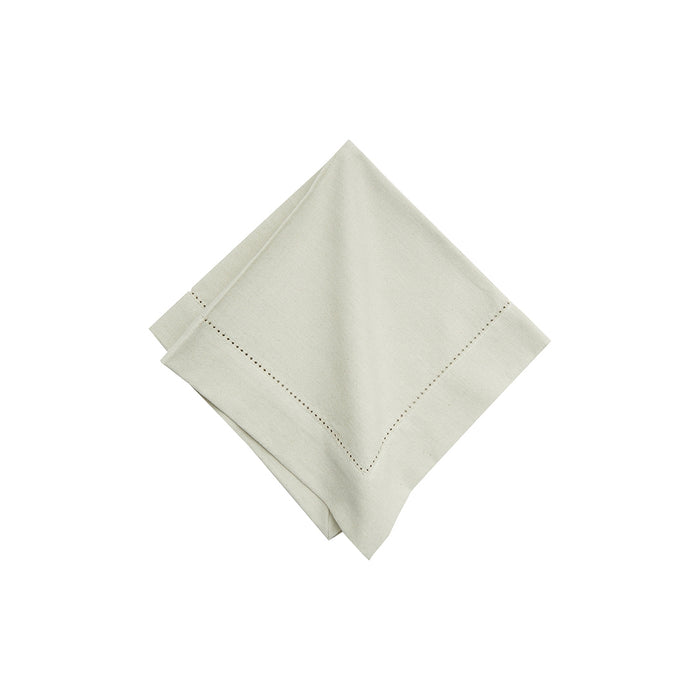Hemstitch Table Linens table linens displayed as a coordinated tabletop setting.