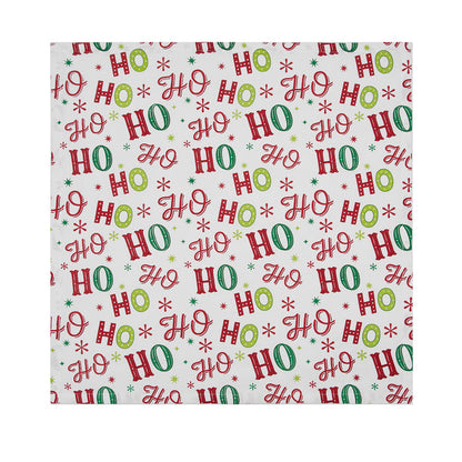 Ho Ho Ho Table Linens table linens displayed as a coordinated tabletop setting.
