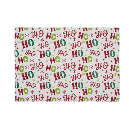Ho Ho Ho Table Linens table linens displayed as a coordinated tabletop setting.
