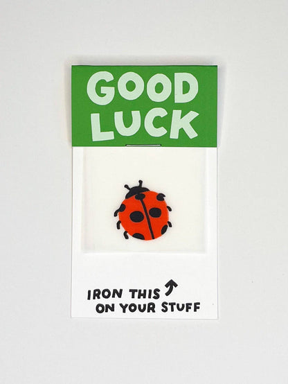 Hot Dang Press - Good Luck Ladybug L'il Something Iron-On Card