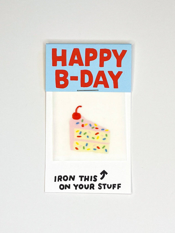 Hot Dang Press - Happy Birthday Cake L'il Something Iron-On Card