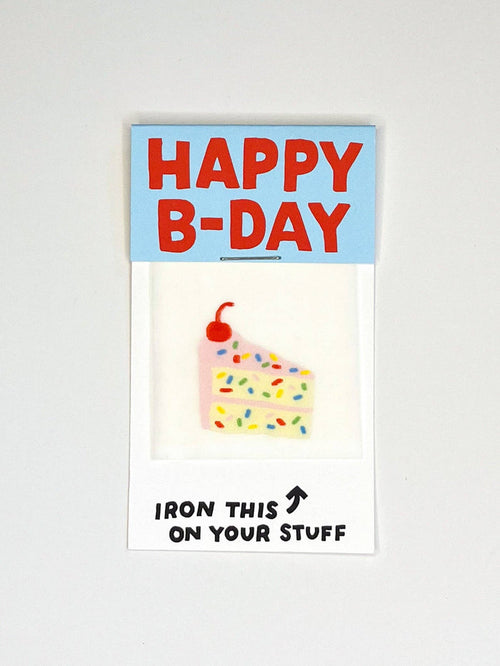 Hot Dang Press - Happy Birthday Cake L'il Something Iron-On Card