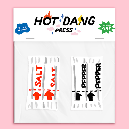 Hot Dang Press - Salt n Pepper Buddies Iron-On