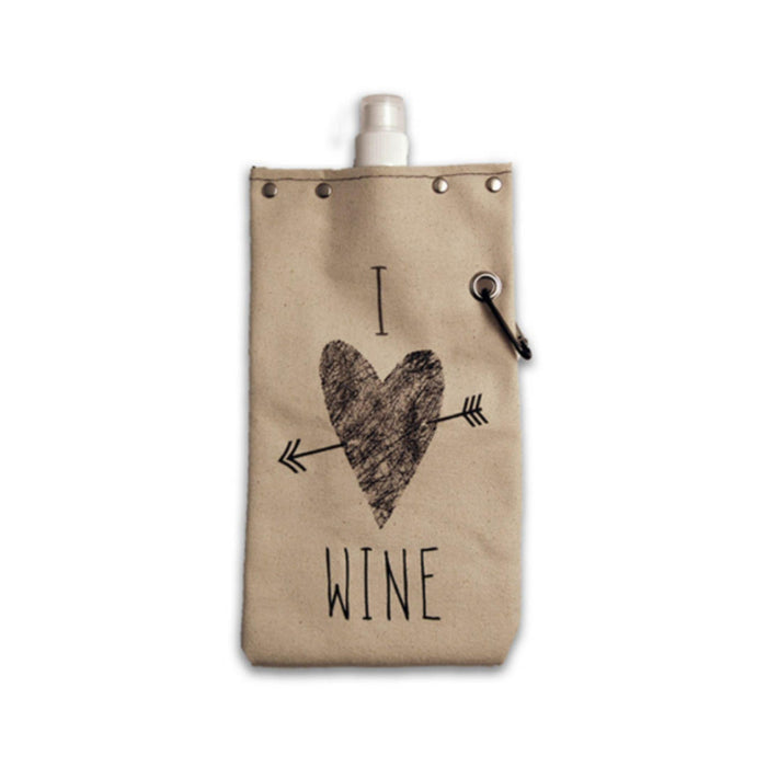 I Heart Wine Wine Canteen 25oz