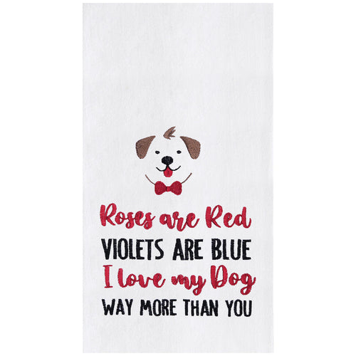 A I Love My Dog Flour Sack Kitchen Towel.