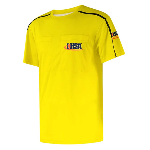 Illinois (IHSA) Davis IHSA AeroFLX Soccer Yellow Referee Shirt 3.0