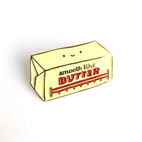 ILOOTPAPERIE - Smooth like Butter Enamel / Lapel Pin